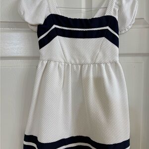 Janie and Jack White and Blue Pleated Sundress